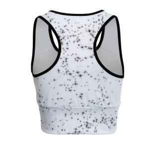 White/Black Stars Women’s Sports Bra