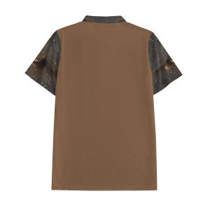 Bat Nebula Men’s Polo -Brown