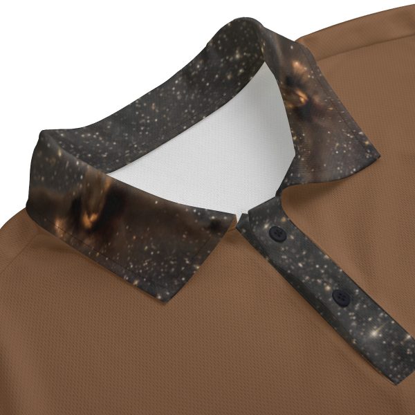 Bat Nebula Men's Polo -Brown - Image 3